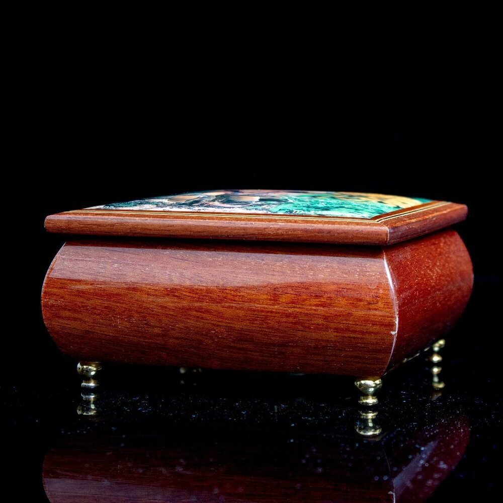 Authentic M.J. Hummel Handcrafted Ercolano Music Box |Swiss Movement | Vintage - Picture 3 of 7